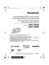 Panasonic HDC-SD40 Manual do proprietário