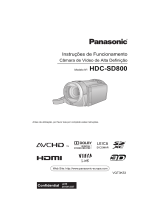 Panasonic HDCSD800EC Instruções de operação