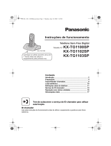Panasonic KXTG1100SP Instruções de operação