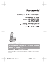 Panasonic KXTG6712SP Instruções de operação