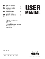 Zanussi ZGS785CTX Manual do usuário