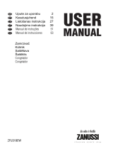 Zanussi ZFU319EW Manual do usuário