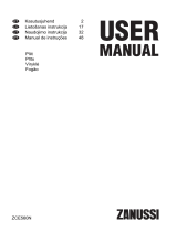 Zanussi ZCE560NW Manual do usuário