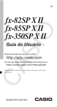Casio fx-82SP X II, fx-85SP X II, fx-350SP X II Manual do usuário