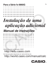 Casio fx-9860G Instalação de uma aplicação adicional