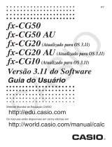 Casio fx-CG50UPD Manual do usuário