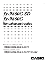 Casio fx-9860G, fx-9860G SD Manual do usuário