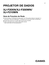 Casio XJ-F10X, XJ-F20XN, XJ-F100W, XJ-F200WN, XJ-F210WN Guia das Funções de Rede