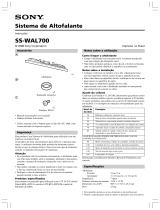 Sony SS-WAL700 Manual do proprietário