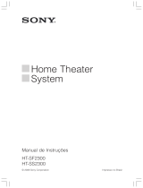 Sony HT-SS2300 Manual do proprietário