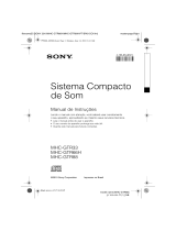 Sony MHC-GTR88 Manual do proprietário