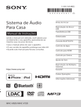 Sony MHC-V72D Manual do proprietário