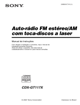 Sony CDX-GT117X Manual do proprietário