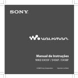 Sony NWZ-E436F Manual do proprietário