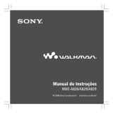 Sony NWZ-A828K Manual do proprietário