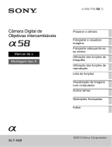 Sony SLT-A58M Manual do proprietário