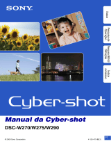 Sony DSC-W275 Manual do proprietário