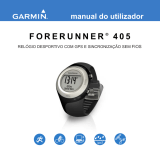Garmin Forerunner 405M w/USB,GPS System,ENG, Clm Manual do usuário