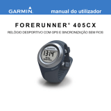 Garmin Forerunner 405CX Manual do usuário