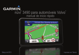 Garmin nuvi 3490,GPS,MPC,Volvo Manual do proprietário