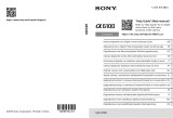 Sony A6100   SEL1650 Black (ILCE-6100L/B) Manual do usuário