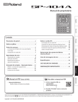 Roland SP-404A Manual do proprietário