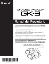 Roland GK-3 Manual do usuário