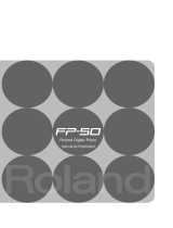 Roland FP-50 Manual do usuário