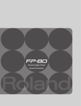 Roland FP-80 Manual do usuário