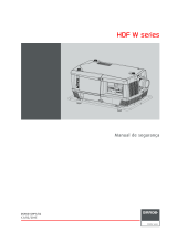 Barco HDF-W22 Manual do usuário