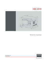 Barco HDQ-2K40 Manual do usuário