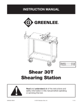 Greenlee 52084433 REV5 Shear 30T Manual do usuário