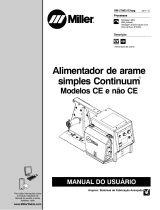 Miller CONTINUUM SINGLE WIRE FEEDER CE Manual do proprietário