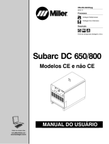 Miller SUBARC DC 650/800 CE AND NON-CE Manual do proprietário