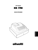 Olivetti ECR 7700 Manual do proprietário