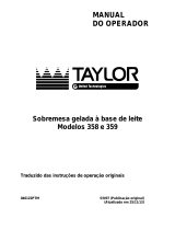 Taylor Model 358/359 Manual do proprietário