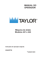 Taylor Model 441/444 Manual do proprietário