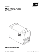 ESAB Mig 4004i Pulse Manual do usuário