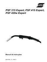 ESAB PSF 315 Expert, PSF 415 Expert, PSF 420w Expert Manual do usuário