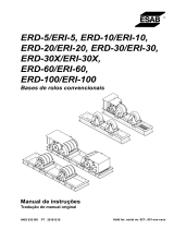 ESAB ERD-5/ERI-5, ERD-10/ERI-10, ERD-20/ERI-20, ERD-30/ERI-30, ERD-60/ERI-60, ERD-100/ERI-100 Manual do usuário