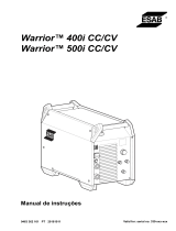 ESAB Warrior™ 400i cc/cv, Warrior™ 500i cc/cv Manual do usuário