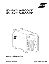 ESAB Warrior™ 400i cc/cv Warrior™ 500i cc/cv Manual do usuário