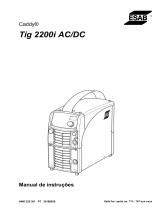 ESAB Caddy Tig 2200i AC/DC Manual do usuário