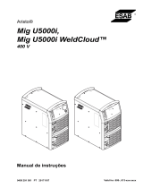 ESAB Mig U5000i, Mig U5000i WeldCloud™ Manual do usuário
