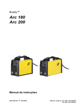 ESAB Arc 180, Arc 200 - Buddy™ Arc 180, Buddy™ Arc 200 Manual do usuário
