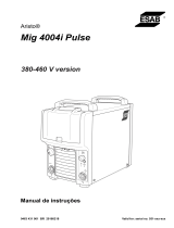 ESAB Aristo Mig 4004i Pulse Manual do usuário