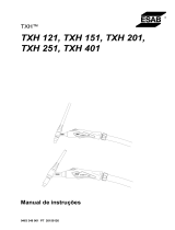 ESAB TXH 121, TXH 151, TXH 201, TXH 251, TXH 401 Manual do usuário
