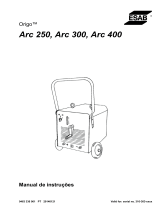 ESAB Origo™ Arc 250, 300, 400 Manual do usuário