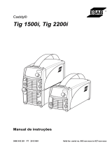 ESAB Caddy Tig 1500i Manual do usuário
