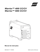 ESAB Warrior™ 400i cc/cv, Warrior™ 500i cc/cv Manual do usuário